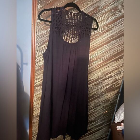 Saturday Sunday blue macrame duster best/cardigan - Picture 6 of 6